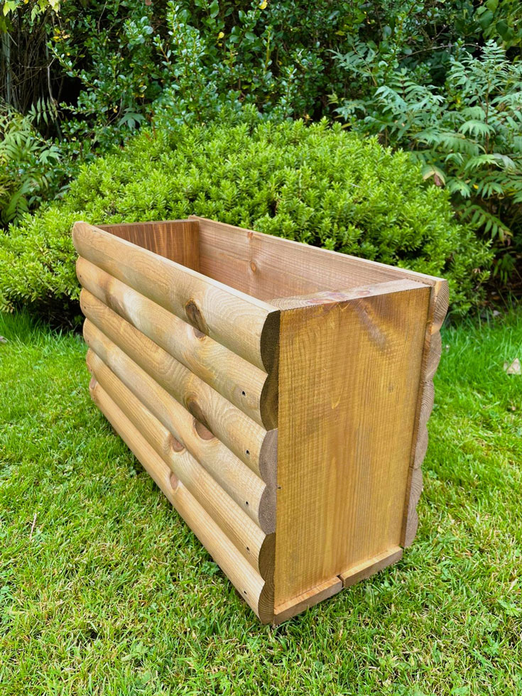 Garden Plant Container Log Style Medium