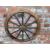 Rustic Wooden Cartwheel Wall Spoked Wheel Vintage Style - view 2