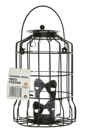 Metal Squirrel Proof Wild Bird Seed Feeder Cage - UK Garden Products