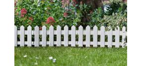 White Plastic Picket Fence - UK Garden Products