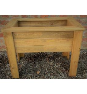 Outdoor Garden Tall Planter on Legs Trough Wood Medium - UK Garden Products